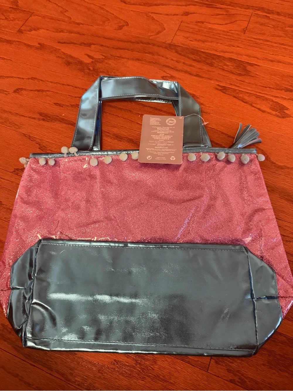 Frozen-Themed Girls' Sparkle Pink and Teal Tote Bag NEW condition